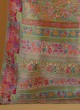 Grey Pashmina Silk Traditional Saree